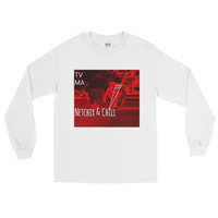 Netchix And Chill Long Sleeve T-Shirt - Thumbnail 1