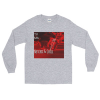 Netchix And Chill Long Sleeve T-Shirt - Thumbnail 5