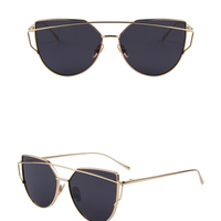 Cat Eye Sunglasses Metal Frame - Thumbnail 1