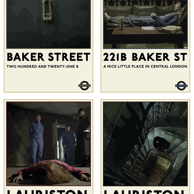 Sherlock artprint set: "transport for london posters" - Thumbnail 4