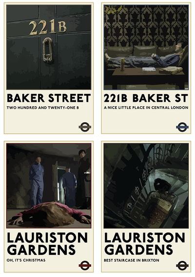 Sherlock Artprint Set: "Transport for London Posters"