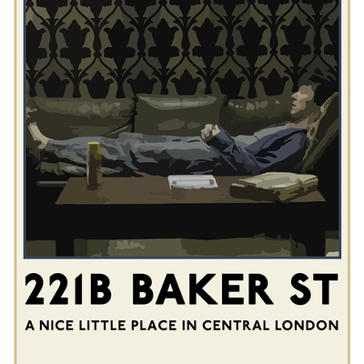 Sherlock tfl poster: "baker street #2" - Thumbnail 3