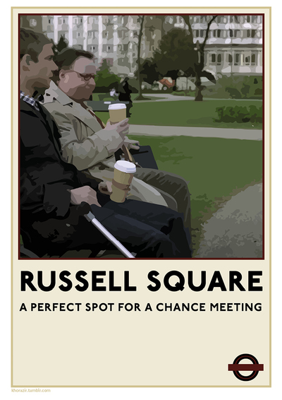 Sherlock TfL Poster: "Russell Square"