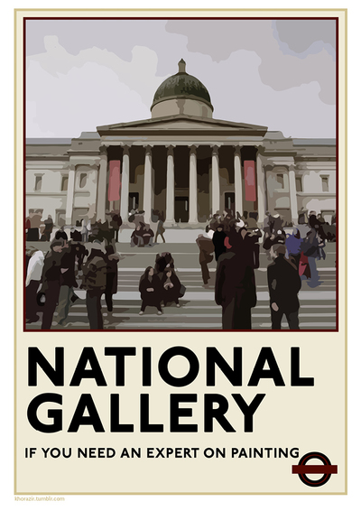 Sherlock TfL Poster: "National Gallery"