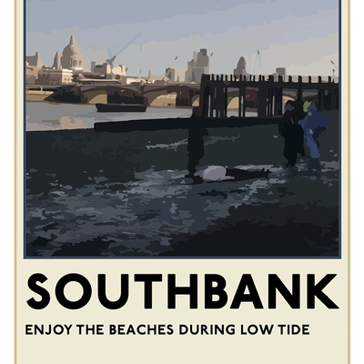 Sherlock tfl poster: "southbank" - Thumbnail 3