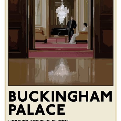 Sherlock tfl poster: "buckingham palace" - Thumbnail 2