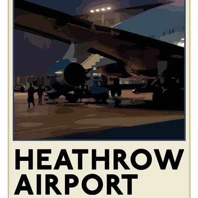 Sherlock tfl poster: "heathrow" - Thumbnail 2