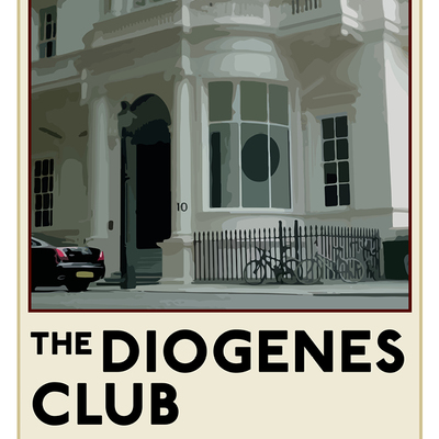 Sherlock tfl poster: "diogenes club" - Thumbnail 1