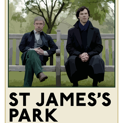Sherlock tfl poster: "st james's park" - Thumbnail 2