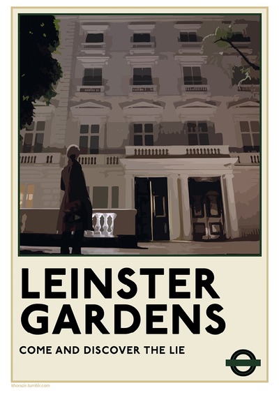 Sherlock TfL Poster: "Leinster Gardens"