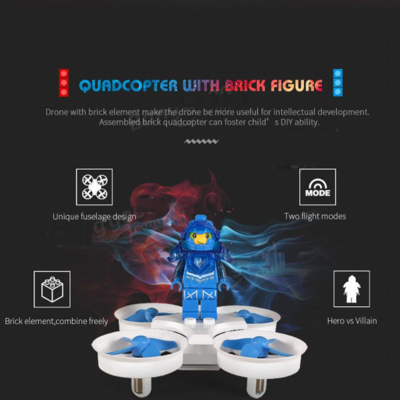 2.4g toy robot 60000rpm motor rc quadcopter rtf - red/blue