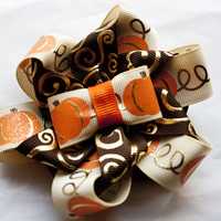 Pumpkins Folded Flower - Thumbnail 2