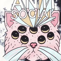 ANTI SOCIAL KITTY TIE DYE HOODIE - Thumbnail 2