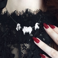 The Sanderson Sisters Necklace -- Sterling Silver, Hocus Pocus, Halloween, Hocus Pocus Necklace, Halloween Necklace, Witch, Witches, Halloween Jewelry - Thumbnail 2