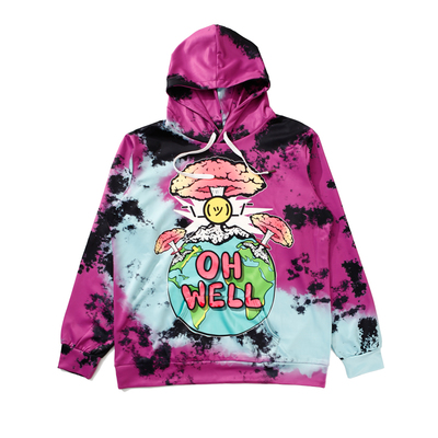 Mushroom cloud tie dye hoodie