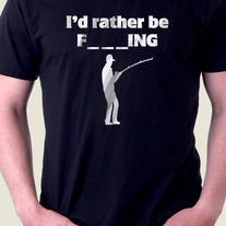 Rather be fishing FUNNY t-shirt
