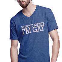 Nobody Knows gay funny t-shirt