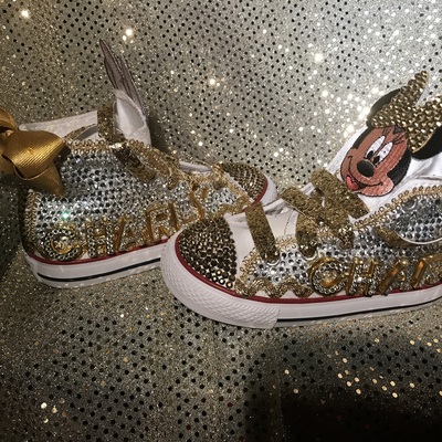 Youth/toddler bling character shoes (rhinestone name)