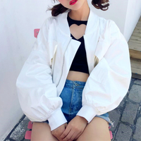 Free Shipping Oversize Cropped Pilot Jacket - Thumbnail 1