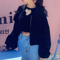 Free Shipping Oversize Cropped Pilot Jacket - Thumbnail 3