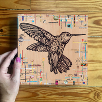 "Sugar Ray" Print on Wood 10" - Thumbnail 1