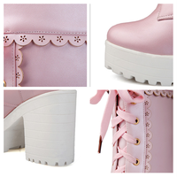 Japanese kawaii lolita heels boots  - Thumbnail 2