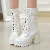 Japanese kawaii lolita heels boots  - Thumbnail 3
