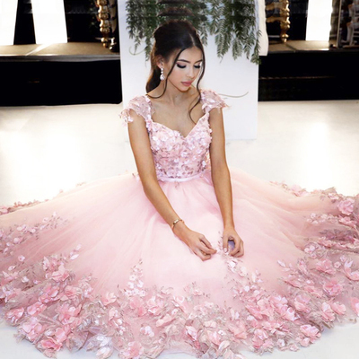 Charming prom dress, sexy prom dress, long evening dress,tulle formal gown