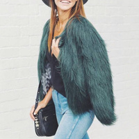 Jessica Faux Fur Coat - Thumbnail 1