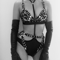 Orleena Choker ( Black + Silver ) - Thumbnail 3