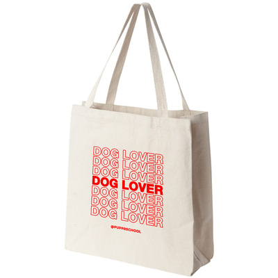 Dog lover tote bag