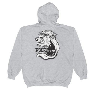 Back print limited fxr zip hoodie