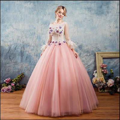Ball gown prom dresses,quinceanera dresses,evening gowns,pink prom dresses,long prom dresses,gorgeous prom dress
