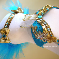 Disney Princess Jasmine Cosplay Dance Costume Rave Bra Rave Wear Halloween Comicon Cosplay - Thumbnail 3