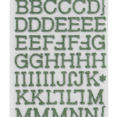 Thickers foam jingle moss letter stickers 6x11"