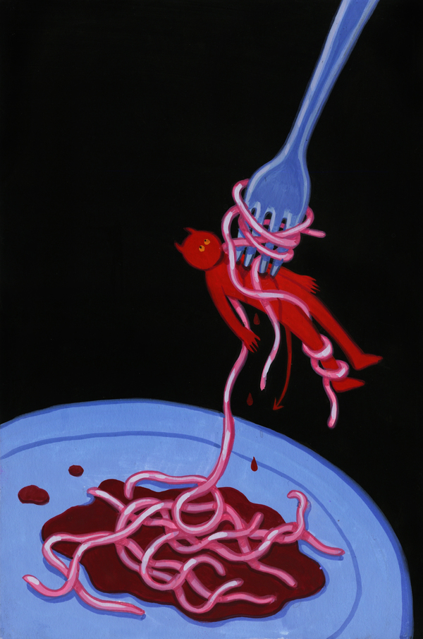spaghetti and sauce - PRINT