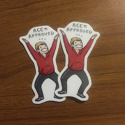 Ace approved stickers