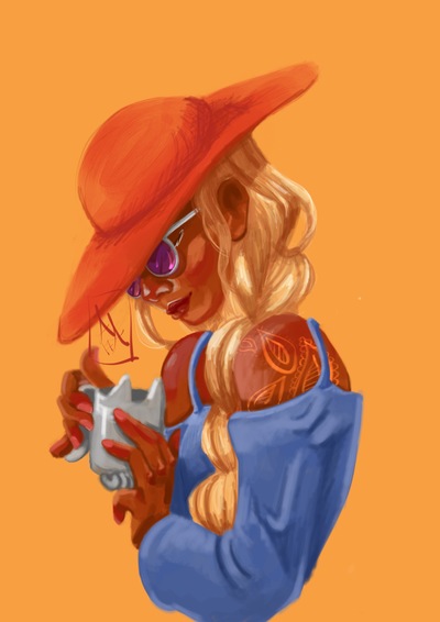 Coffee Kitty Love Print