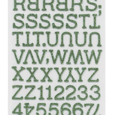 Thickers foam jingle moss letter stickers 6x11"