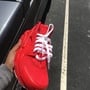 Custom Fire Red Huaraches (shoes included)-3