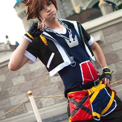 Sora - no sad faces! (kingdom hearts) print