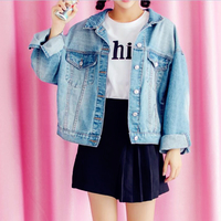 Konichiwa Crane Embroidery Denim Jacket - Thumbnail 3