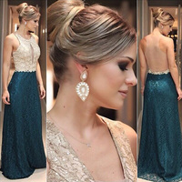 New Arrival Prom Dress Evening Dress Prom Gowns, Formal Women Dresses,green Party Dress, lace Evening Dresses,Long Prom Dresses - Thumbnail 1