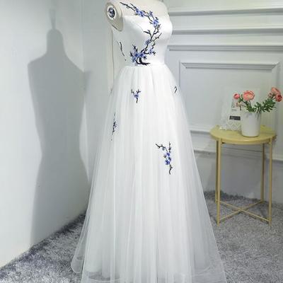 A line sleeveless embroidery homecoming dresses tulle party dresses short prom dresses cheap cocktail dresses graduation dresses