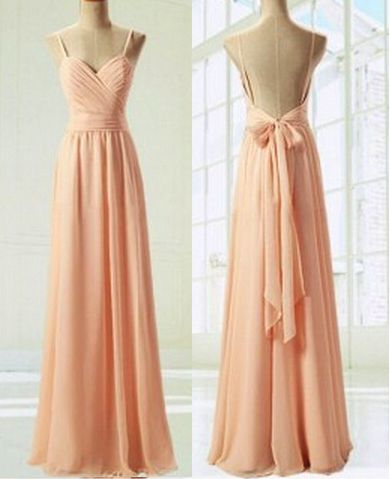 Charming Prom Dress,Sweetheart Prom Dress,A-Line Prom Dress,Pink Prom Dress,Chiffon Prom Dress, With Straps Long Modest Gowns Dresses