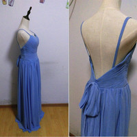 Charming Prom Dress,Sweetheart Prom Dress,A-Line Prom Dress,Pink Prom Dress,Chiffon Prom Dress, With Straps Long Modest Gowns Dresses - Thumbnail 1