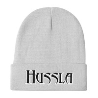 Hussla Solo BW #09222017 Knit Beanie - Thumbnail 5