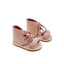 ON SALE Baby Gold Rose Sandals