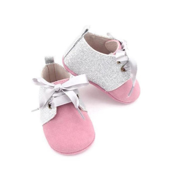 ON SALE Baby Pink and Grey Oxford Shoes.