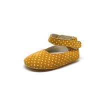 ON SALE Mary Jane orange polka dot shoes. - Thumbnail 1